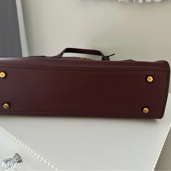 Tory Burch Burgundy Tote Bag - Picture 5 of 5